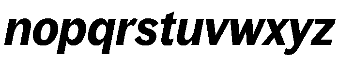 Bagoss TRIAL CondensedSemiBoldItalic Instance Font LOWERCASE