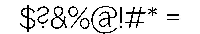 Bagoss TRIAL CondensedThin Instance Font OTHER CHARS