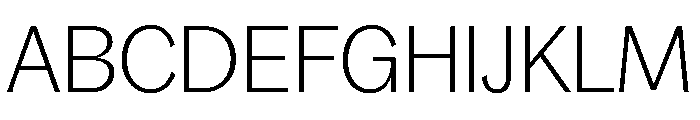 Bagoss TRIAL CondensedThin Instance Font UPPERCASE