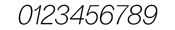 Bagoss TRIAL CondensedThinItalic Instance Font OTHER CHARS