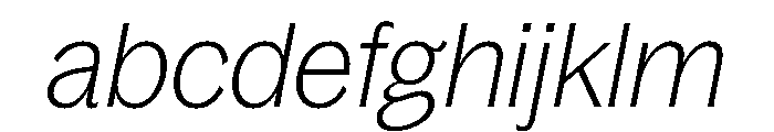 Bagoss TRIAL CondensedThinItalic Instance FONT