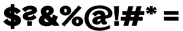 Bagoss TRIAL ExtendedBold Instance Font OTHER CHARS