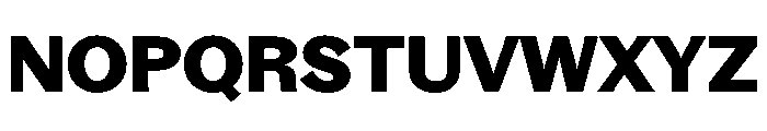 Bagoss TRIAL ExtendedBold Instance Font UPPERCASE