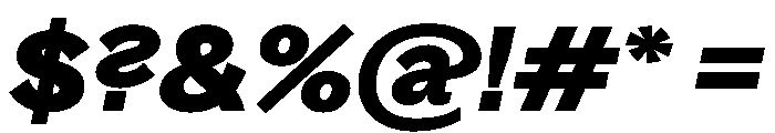 Bagoss TRIAL ExtendedBoldItalic Instance Font OTHER CHARS