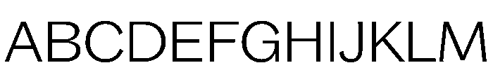 Bagoss TRIAL ExtendedLight Instance Font UPPERCASE