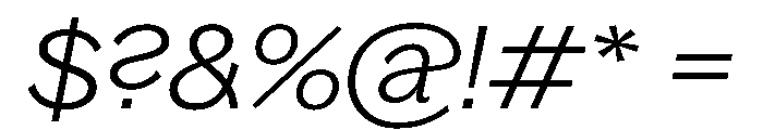 Bagoss TRIAL ExtendedLightItalic Instance Font OTHER CHARS