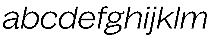 Bagoss TRIAL ExtendedLightItalic Instance FONT