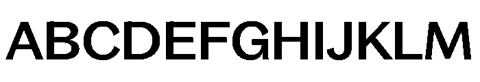 Bagoss TRIAL ExtendedMedium Instance Font UPPERCASE