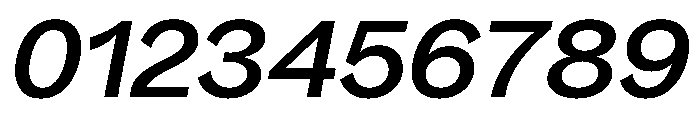 Bagoss TRIAL ExtendedMediumItalic Instance Font OTHER CHARS