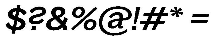 Bagoss TRIAL ExtendedMediumItalic Instance Font OTHER CHARS
