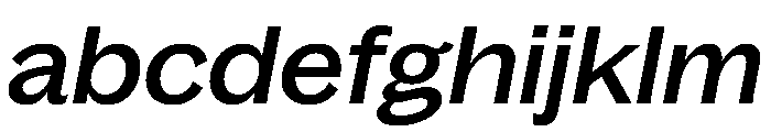 Bagoss TRIAL ExtendedMediumItalic Instance FONT