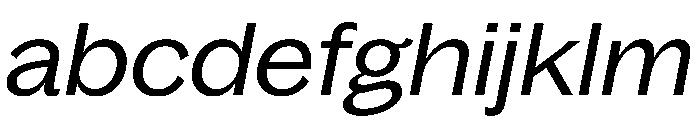 Bagoss TRIAL ExtendedRegularItalic Instance FONT