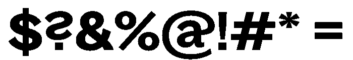 Bagoss TRIAL ExtendedSemiBold Instance Font OTHER CHARS