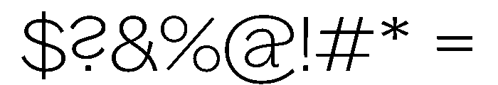 Bagoss TRIAL ExtendedThin Instance Font OTHER CHARS