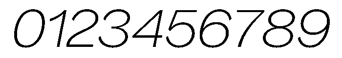 Bagoss TRIAL ExtendedThinItalic Instance Font OTHER CHARS