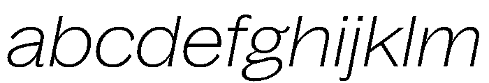 Bagoss TRIAL ExtendedThinItalic Instance FONT