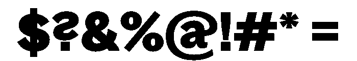 Bagoss TRIAL StandardBold Instance Font OTHER CHARS