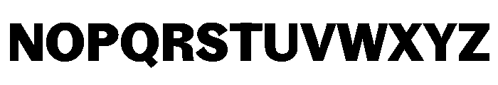 Bagoss TRIAL StandardBold Instance Font UPPERCASE