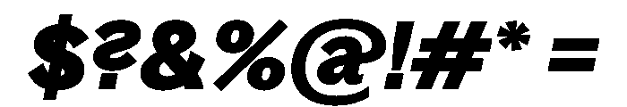 Bagoss TRIAL StandardBoldItalic Instance Font OTHER CHARS