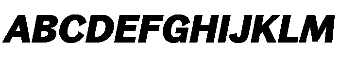 Bagoss TRIAL StandardBoldItalic Instance Font UPPERCASE