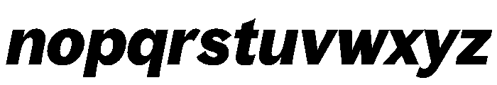 Bagoss TRIAL StandardBoldItalic Instance Font LOWERCASE