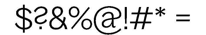 Bagoss TRIAL StandardLight Instance Font OTHER CHARS