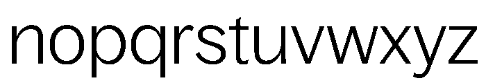 Bagoss TRIAL StandardLight Instance Font LOWERCASE