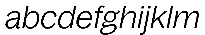 Bagoss TRIAL StandardLightItalic Instance FONT