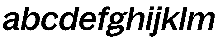 Bagoss TRIAL StandardMediumItalic Instance FONT