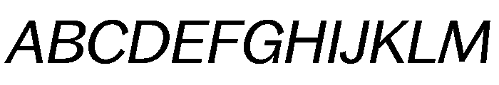 Bagoss TRIAL StandardRegularItalic Instance Font UPPERCASE