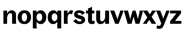Bagoss TRIAL StandardSemiBold Instance Font LOWERCASE