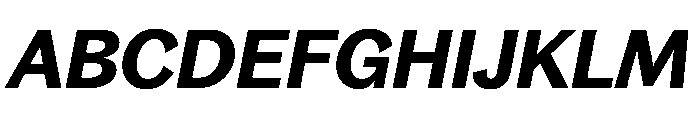 Bagoss TRIAL StandardSemiBoldItalic Instance Font UPPERCASE