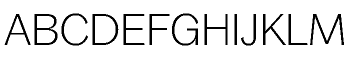 Bagoss TRIAL StandardThin Instance Font UPPERCASE