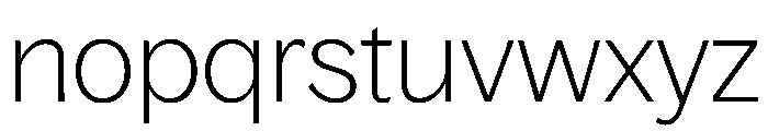 Bagoss TRIAL StandardThin Instance Font LOWERCASE