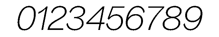 Bagoss TRIAL StandardThinItalic Instance Font OTHER CHARS