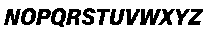 Baikal CondBoldIta C870b089 Font UPPERCASE