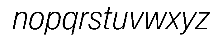 Baikal CondExtLtIta 61c7f3e1 Font LOWERCASE