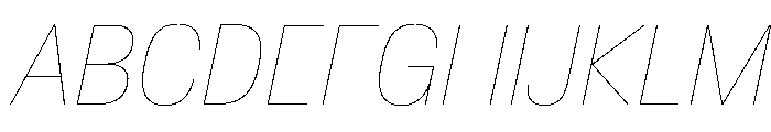 Baikal CondHairlineIta 8d0537b9 Font UPPERCASE