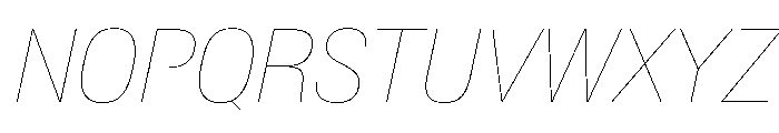 Baikal CondHairlineIta 8d0537b9 Font UPPERCASE