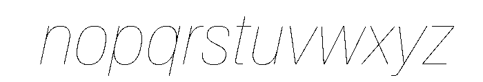 Baikal CondHairlineIta 8d0537b9 Font LOWERCASE