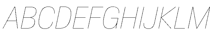 Baikal CondHairlineIta 9db3e3b6 Font UPPERCASE