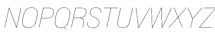 Baikal CondHairlineIta 9db3e3b6 Font UPPERCASE