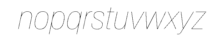 Baikal CondHairlineIta 9db3e3b6 Font LOWERCASE