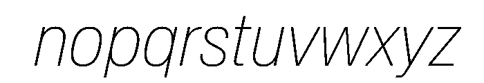 Baikal CondThinIta 58d65e27 Font LOWERCASE