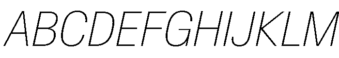 Baikal CondThinIta A336e7a2 Font UPPERCASE