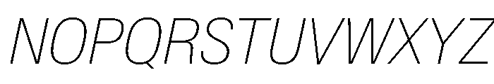 Baikal CondThinIta A336e7a2 Font UPPERCASE