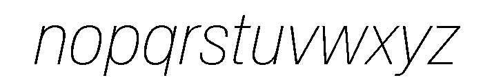 Baikal CondThinIta A336e7a2 Font LOWERCASE