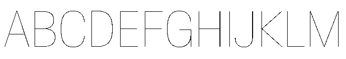 Baikal CondensedHairline 6fa1f1a4 Font UPPERCASE
