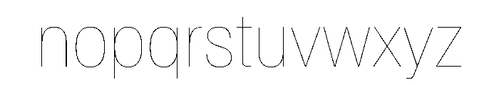 Baikal CondensedHairline A05cf877 Font LOWERCASE