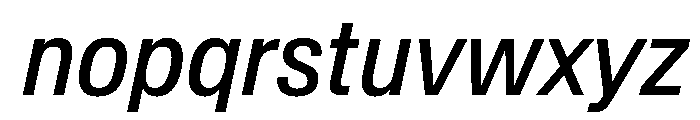 Baikal CondensedItalic 56ede503 Font LOWERCASE